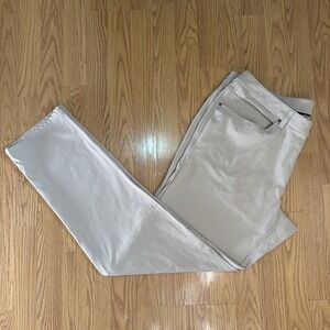 Lululemon ABC Pants Mens 38x33 Warpstreme Stretch Chino Golf Casual Travel Khaki